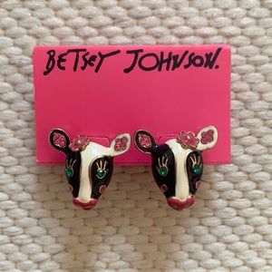 Betsey Johnson cow studs